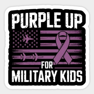 Purple Up for Military Kids – Support Military Children - Month of the Military Child Sticker